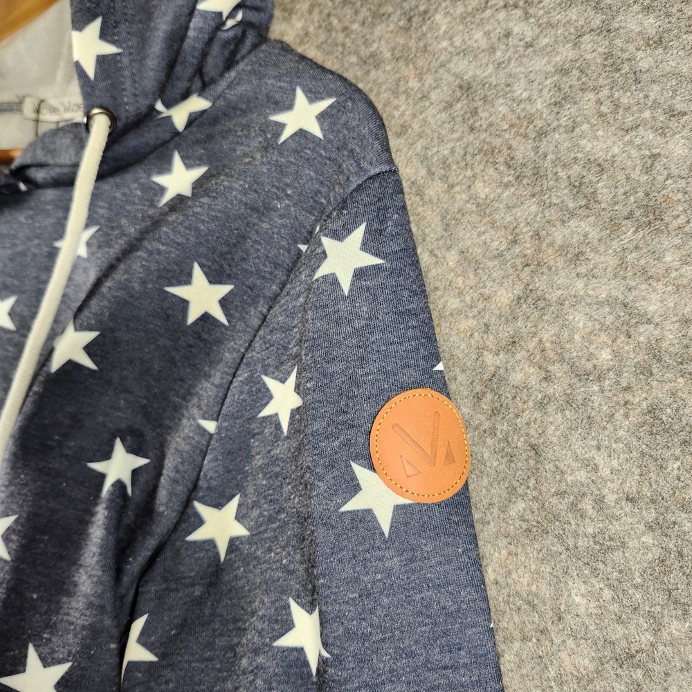 Michelle Mae‎ Womens American Flag Hoodie Stars and Stripes Patriotic Medium NEW - Picture 9 of 13